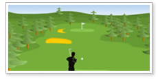 Online game design Addicted to Golf