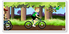 Online game design NSPCC Big Bike Ride